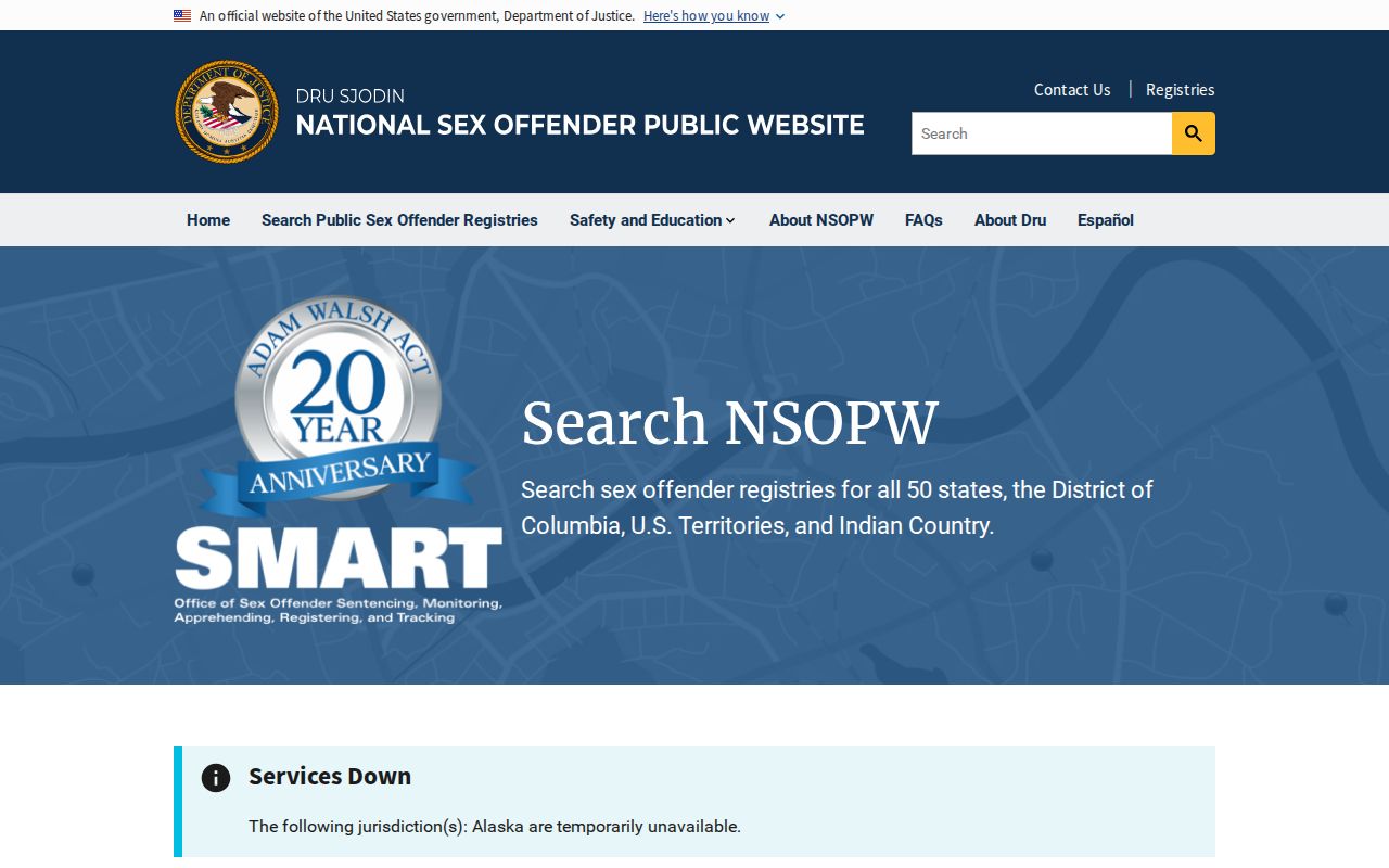 Menifee County sex offender search through the NSOPW national registry